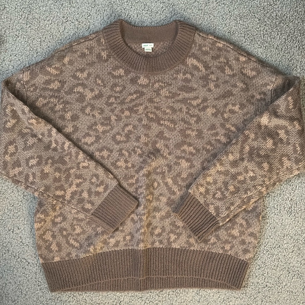 Aerie Sweater Cheetah Print